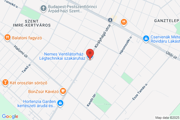 Ventilátorház- Légtechnikai szakáruház