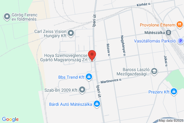HOYA Szemüveglencse Gyártó Magyarország Zrt.